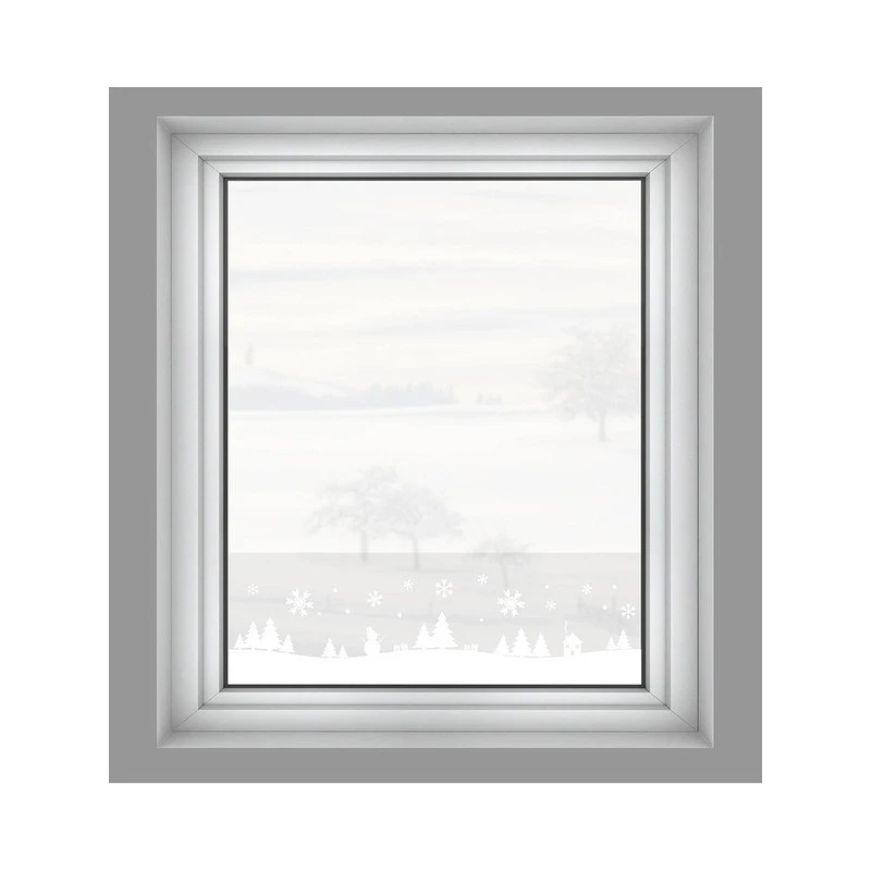 Статично фолио Коледни елхи, 150x20 см